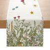 Green Plant Series Printed Table Flag Linen Home Decoration Table Table Cloth Cabinet Tea Table Decorative Cloth