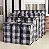 Large Capacity Moving Package Bag Black Luggage Packing Bag Quilt Clothes Storage Bag  Home