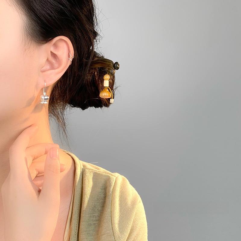 Elegant Lily of The Valley Ear Hook for Women's Light Luxury New Chinese Niche Design New Earrings