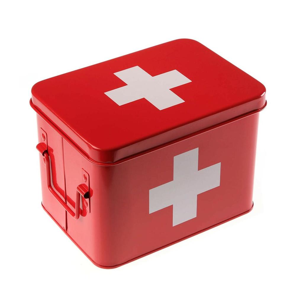 Versa Red Steel First Aid Case (14.3 X 15.7 X 21.5 Cm)