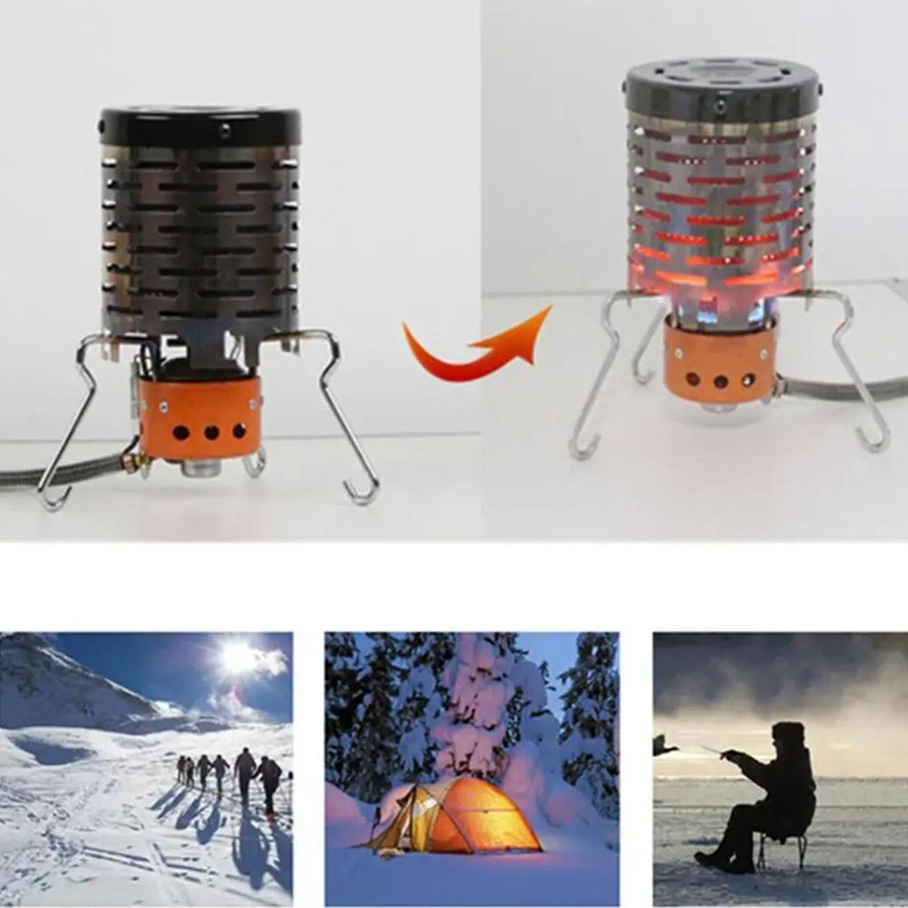 Warming Stove Cover Stainless Steel Portable Warmer Heating Cover Camping Stove Warming Stove Hood for Outdoor Camping