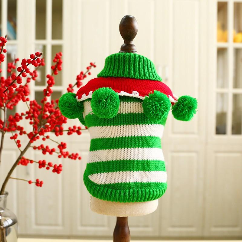 Pet Christmas Sweater Dogs Cats - Cute Holiday Knitwear In Festive Colors Acrylic Warm Winter Outfit
