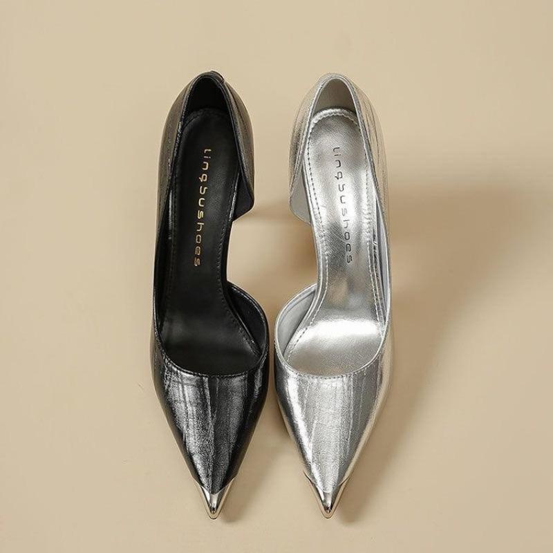 Luxury Pointed High-heeled Shoes for Women Summer Stiletto Sandals 2026 Sexy Slim Heel Design Suitable for Banquet Dresses Pump