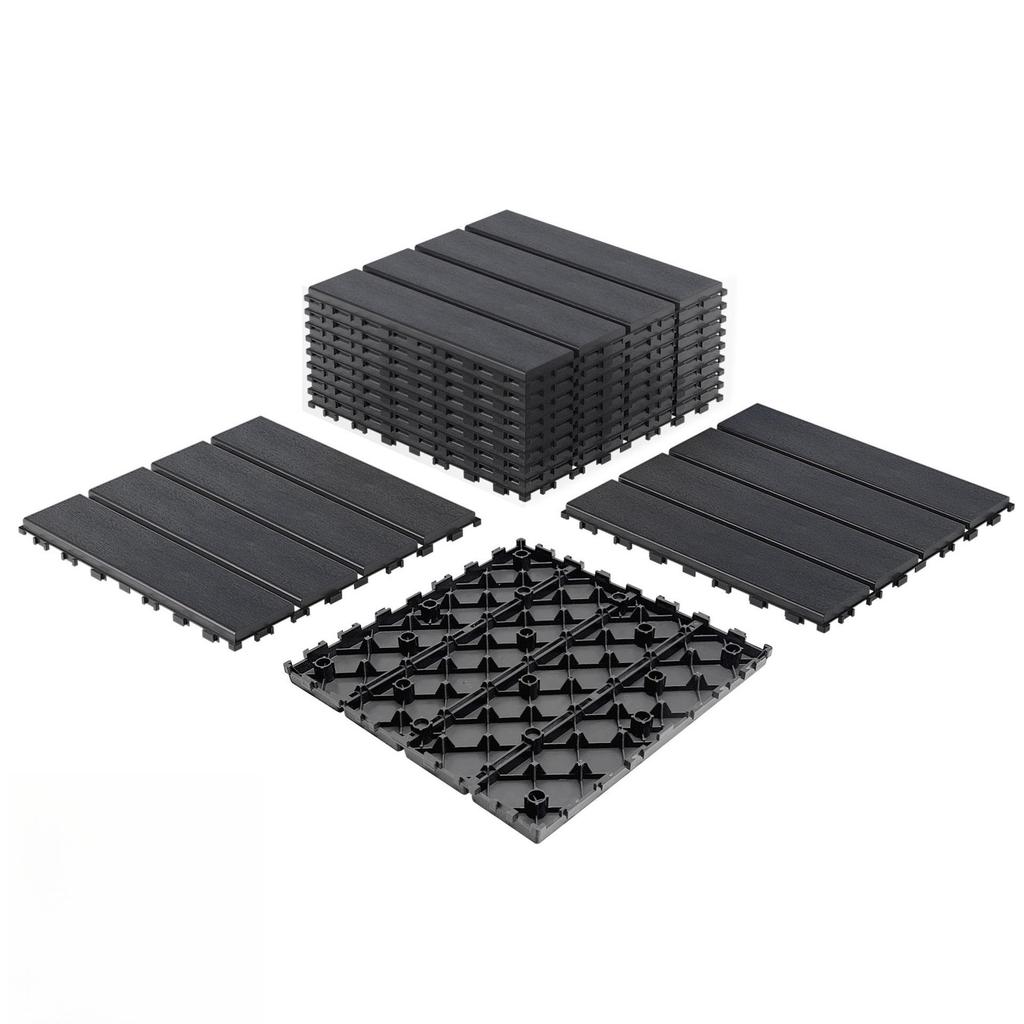Umweltfreundliche Outdoor-Steckfliesen für Balkon, Bad, Hof, Garten und Terrasse DIY-Projekte