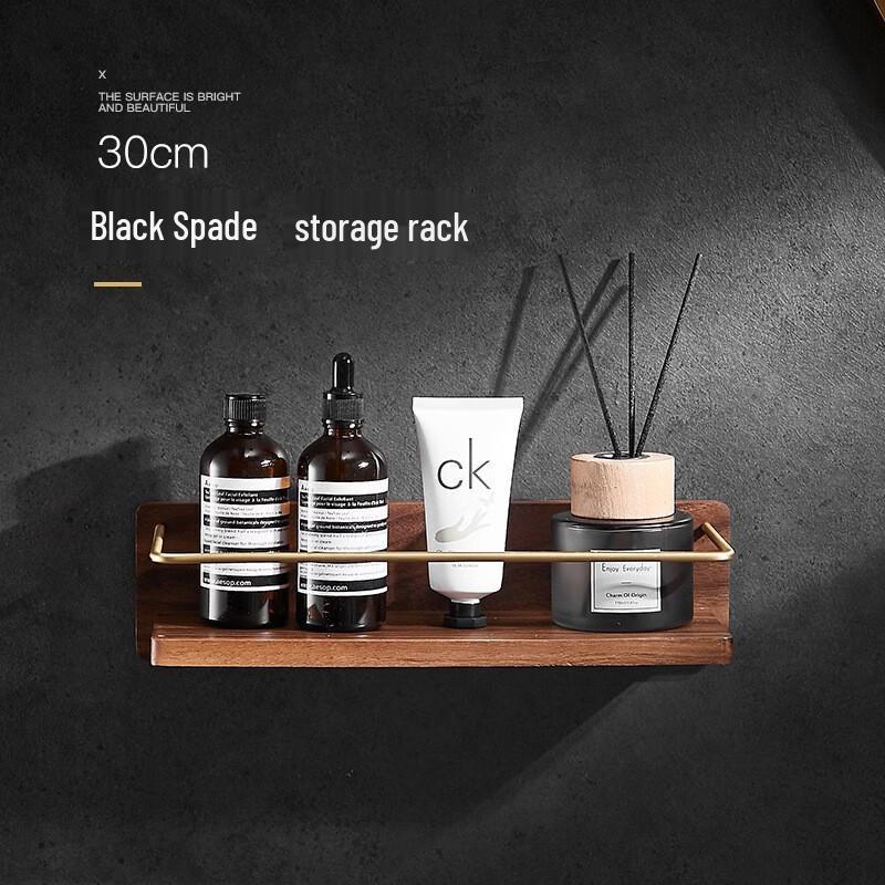 CMAOS Wall-Mounted Wood/Bamboo Bathroom Shelf