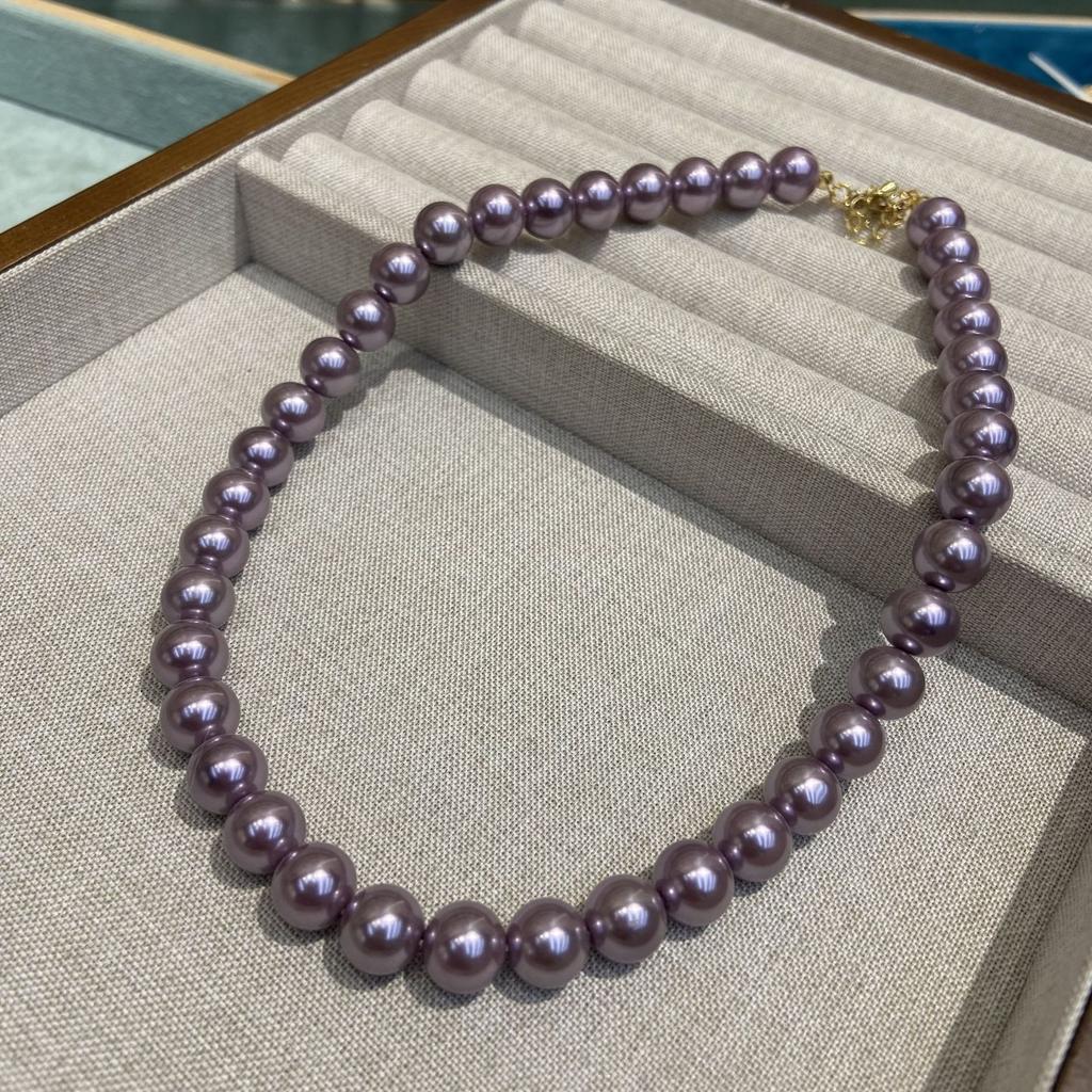 Gentle Purple 10M Necklace Women'S Simple Personality Beaded Jewelry Women'S Collarbone Chain