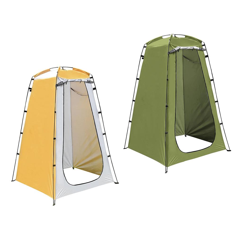 Outdoor Schnellaufbau Zelt 190T Silberbeschichtetes Gewebe Wasserdicht UV-Beständig Tragbare Umkleidekabine Für Camping Duschen Radfahren Toilette Strand
