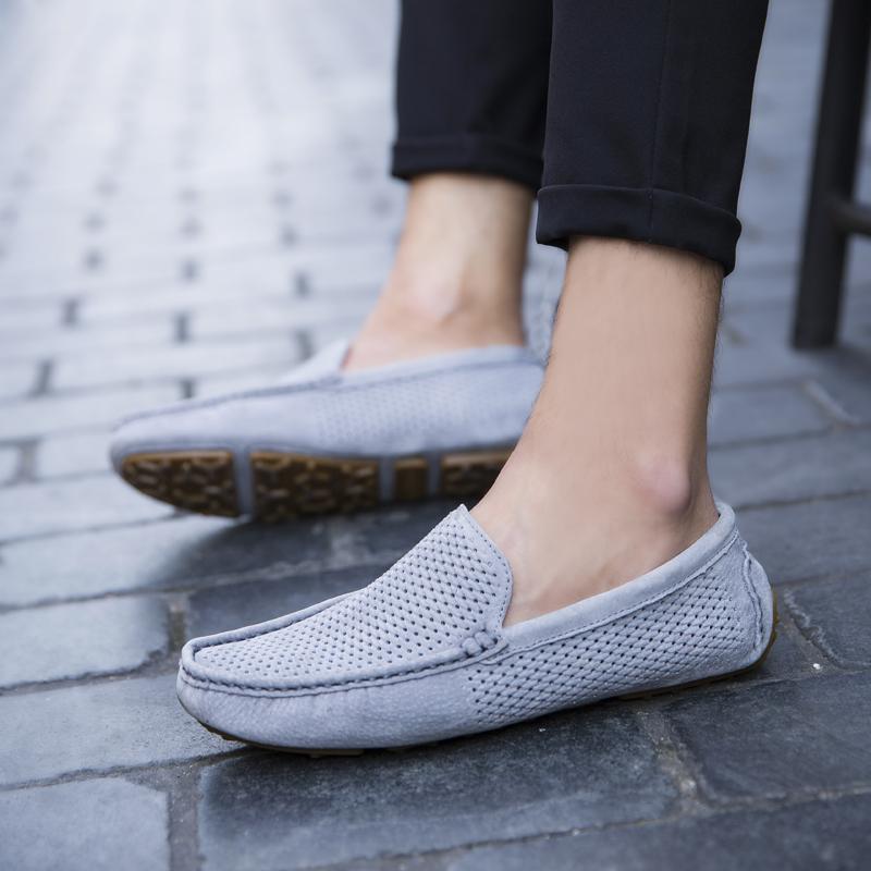 Newest Men Shoes Casual Flat Shoes Slip On 2022 Summer Designer Loafers Men Moccasins Breathable Italian Men Driving Shoes