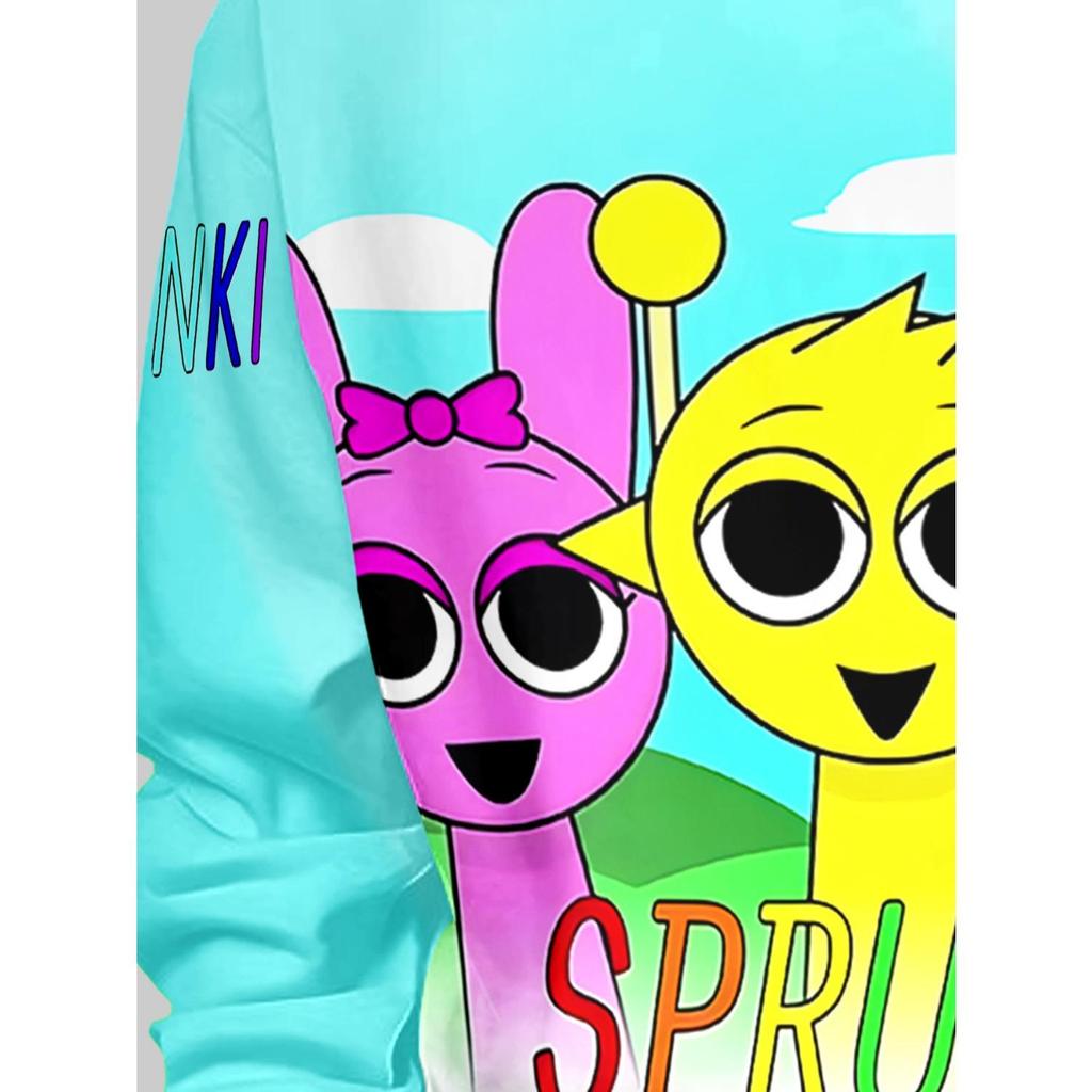 Nueva sudadera de anime, ropa infantil de dibujos animados 3D para niños y niñas, ropa de otoño de manga larga, adecuada para niños de 5 a 14 años