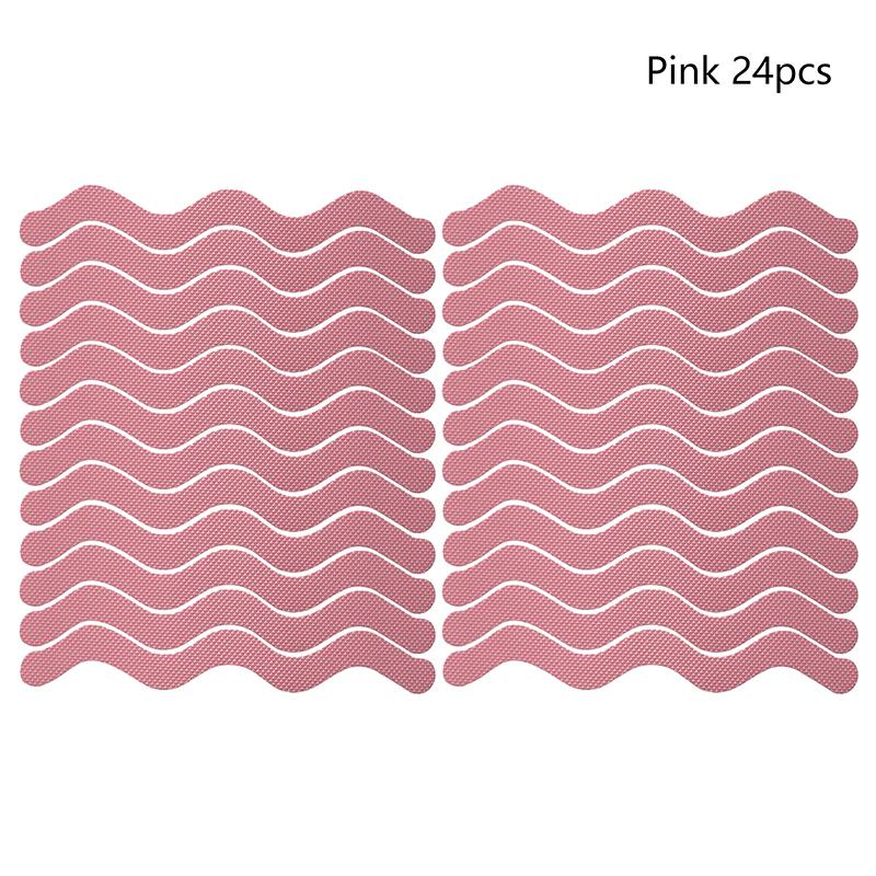 New 24pcs/Package Transparent Anti-Slip Stickers For Bathroom Floor And Shower - Bathtub Floor Safety Anti-Slip Strips