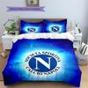 SSC Napoli Pattern Bedding,Quilt Set Quilt Cover Pillowcase Home Birthday Gift(1 * duvet cover + 2 * pillowcase, without core)