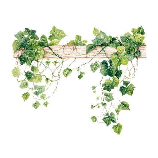 

Yousheng Green Leaves Vine Wall Decal Natural Greenery Plant Wall Sticker Peel And Stick Removable Wall Art for Living Room Bedroom A