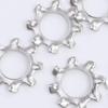 Nickel-Plated Iron External Tooth Lock Washer, Gear-Shaped, Sizes M3-M6