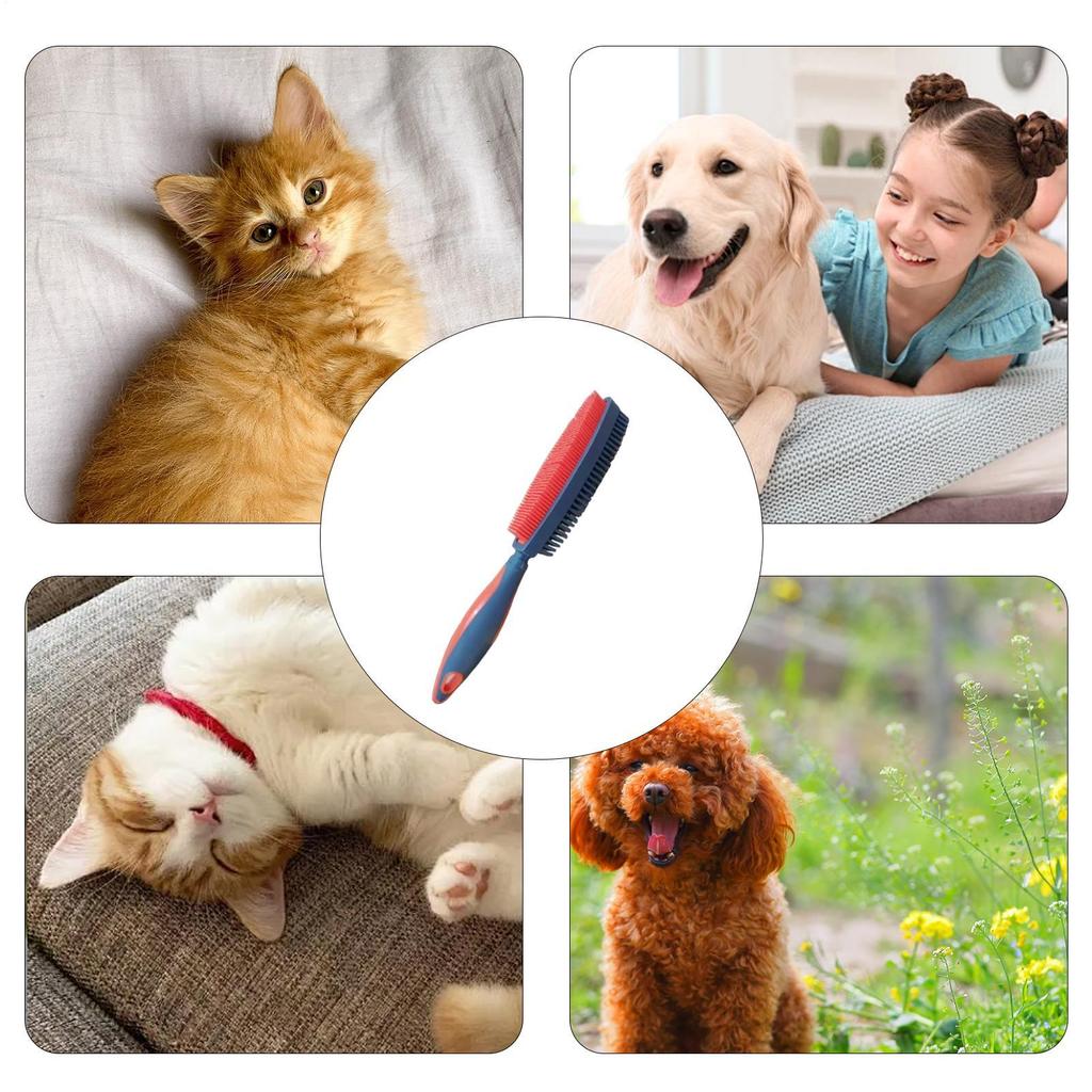 Dog Shedding Brush Double-Sided Cat Hair Brushes hair removal pet comb hair removal beauty dog comb brush Pet Hair Removal Brush