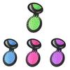 Portable Folding Travel Makeup Soft Scalp Hair Brush Massager Comb with Mirror