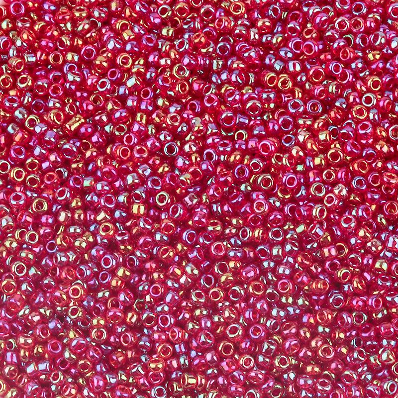 2mm Transparent Iridescent AB Glass Seed Beads for DIY Bracelets