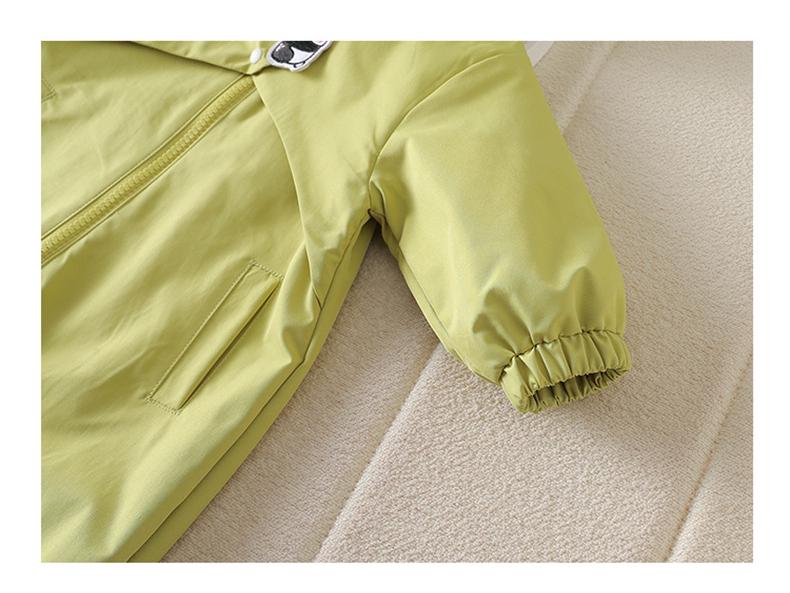 Salopetă de primăvară pentru băieți - Salopetă drăguță cu glugă pentru bebeluș (Primăvară toamnă)