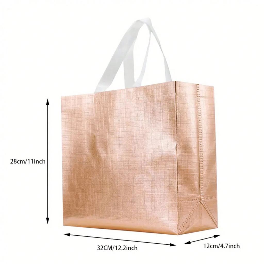 Large Capacity Shopping Bags Handled Reusable Bags Grocery Bags High-Quality For Christmas Daily Shopping Birthday Parties