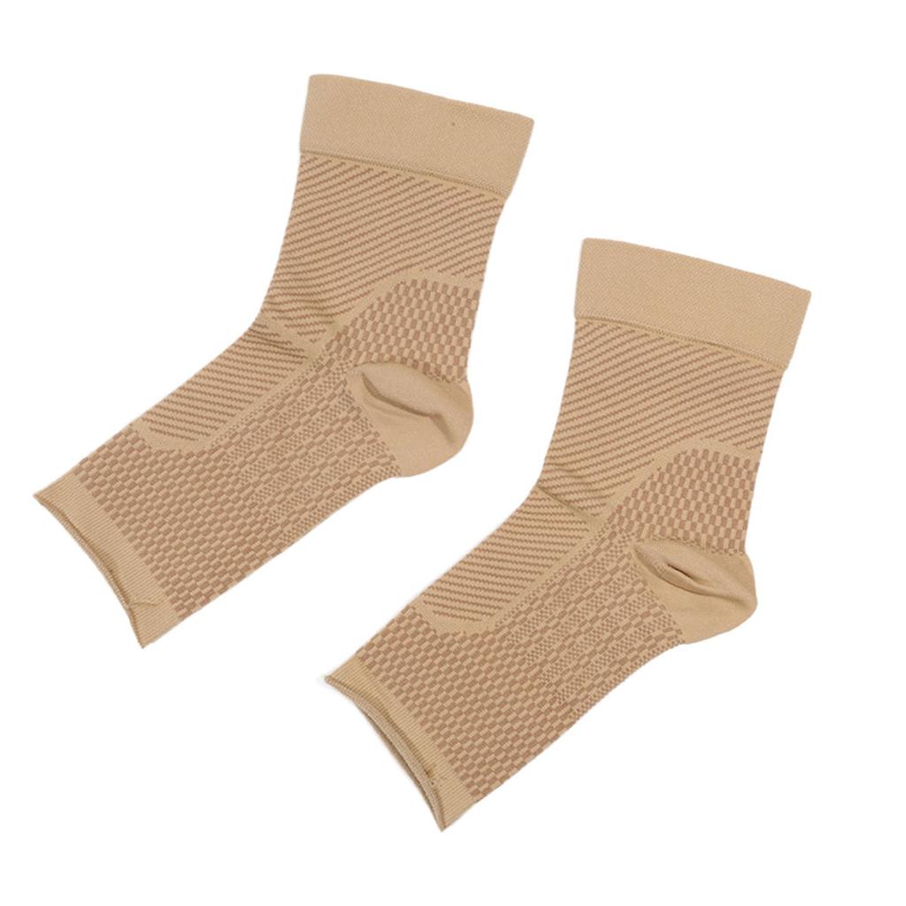 1pair Sports Ankle Support Brace Socks Tendonitis Plantar Fasciitis Joint Pain Relief Compression Socks Ankle Protection Sleeve for Men Women