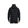 Under Armour Solid Color Logo Zip-Up Windproof Warm Hooded Down Jacket Men Outerwear Black 1364903-003