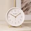 Hometime Alarm Clock Metal Feet Light & Snooze - White