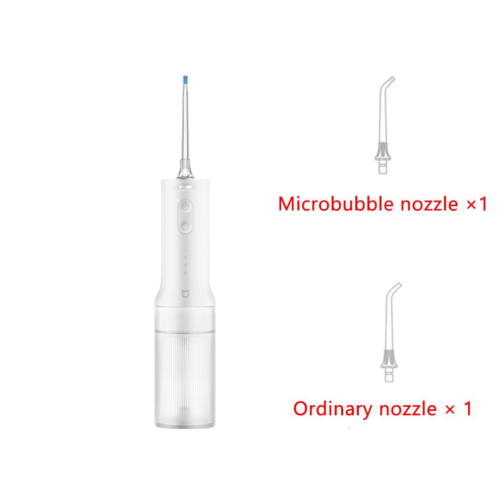 2 Dental Teeth Whitening Flosser Portable Oral Irrigator tooth Cleaner vibration Water Thread