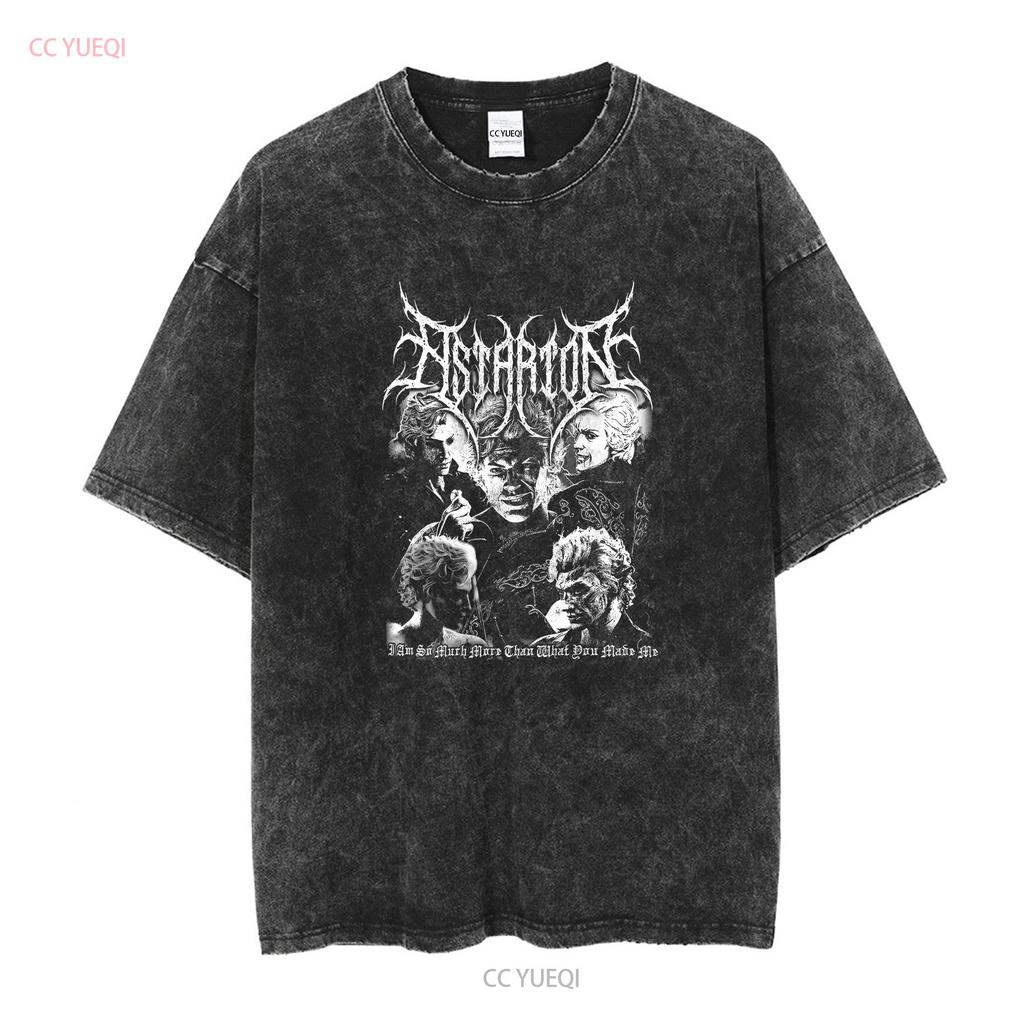 Limited Astarion Black Metal Vintage T Shirt For Women and Man long or short sleeves vintage Washed Unisex Soft Slightly