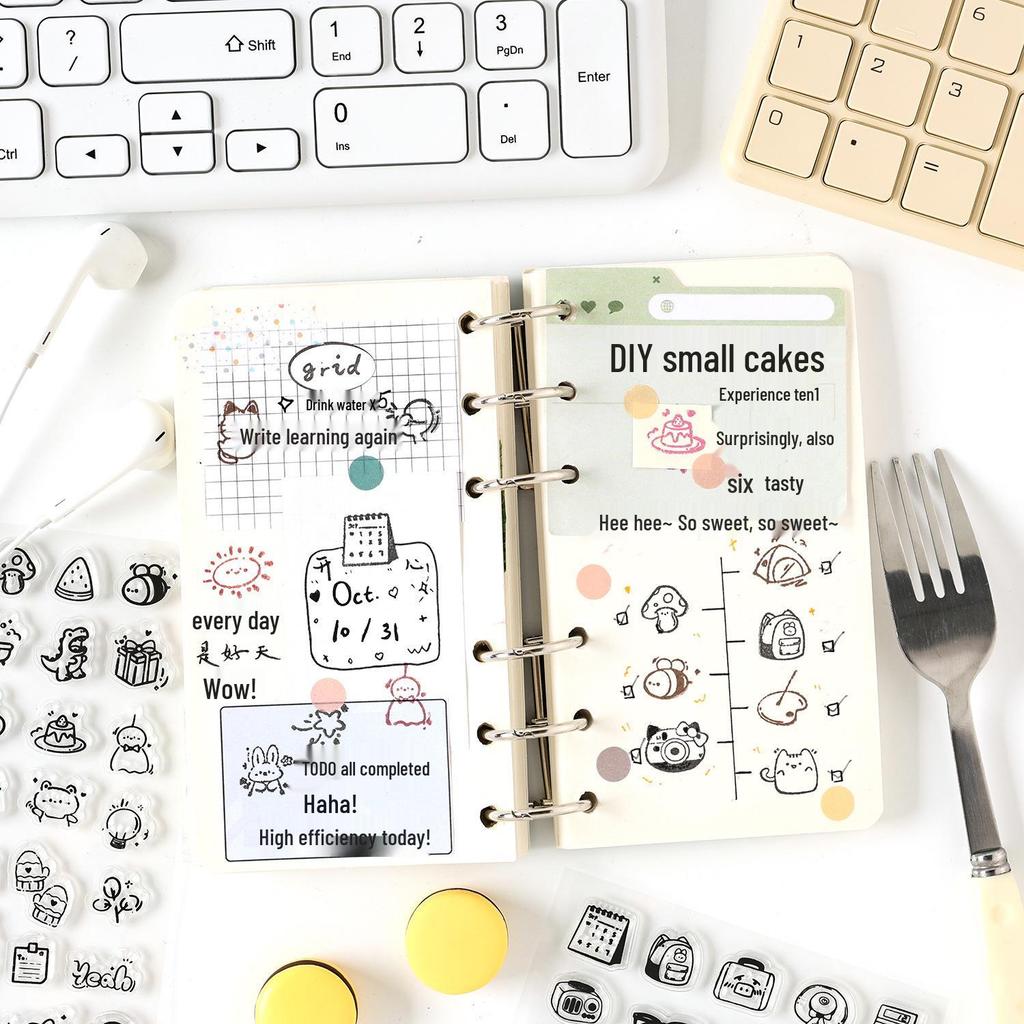 ZABC Cute House 2.0 Silicone Stamp - Transparent DIY Journal & Children's Stamp Set