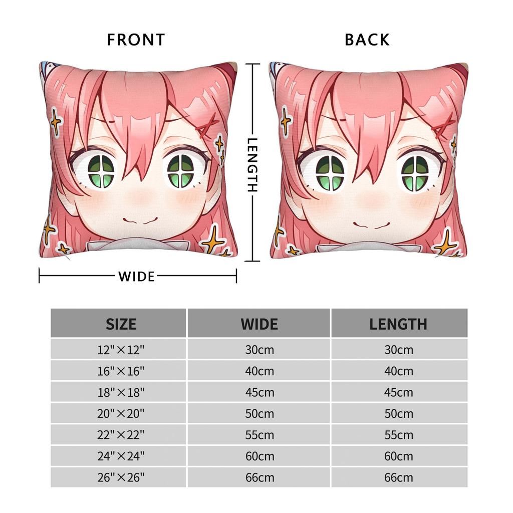 Hot Girl Kawaii Sakura Miko Pillow Case Soft Pillow Cover Fashion Cushion Cover For Sofa Couch Bed Living Room