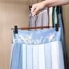 6 Pieces Adjustable Trouser Hangers Anti-slip Clothes Drying Rack Wood Pants Hangers  Underwear