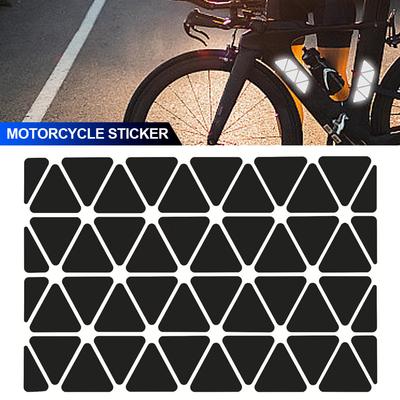 Căști Motocicletă Autocolante Reflectorizante Negre Triunghi Invizibil Bandă Reflectorizantă Simplă și Eficientă Pentru Căști Biciclete