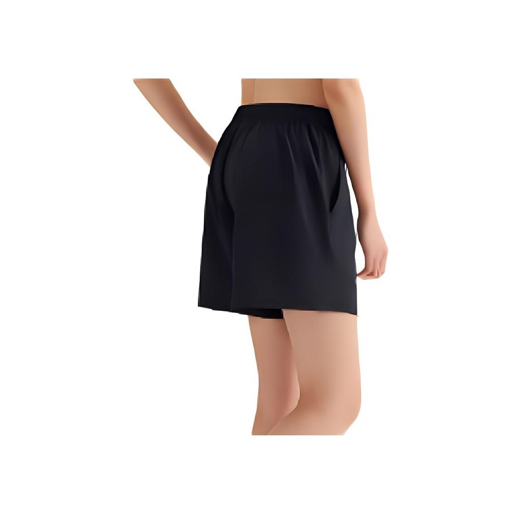 Anta Running Series Solid Color Simple Versatile Quick-Dry Sports Shorts Women Shorts Black 162525506-1