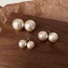 French Retro Cotton Pearl Stud Earrings: Versatile, Trendy, and Luxurious