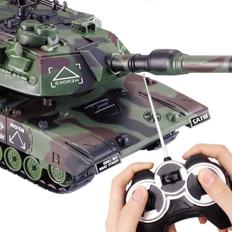 1:32 RC bojový tank těžké velké interaktivní autíčko na dálkové ovládání s modelem Shoot Bullets