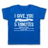 DRIVE UNOFFICIAL CHEVELLE 73 I GIVE YOU 5 MINUTES FILM KIDS CHILDS Boys Baby Children T-shirt