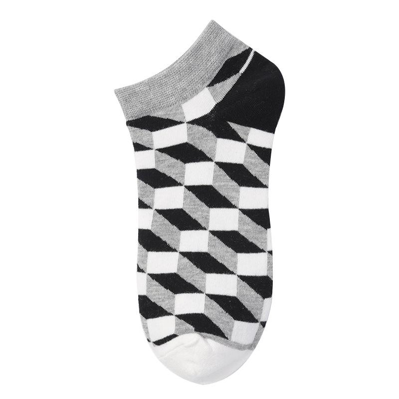 40 Style Fashion Colorful Short Socks Men Cotton Novelty Oil Painting Animals Food Avocado Casual Funny Ankle Sox
