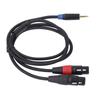 XLR to 1/8 Inch Stereo Aux Interconnect Audio Adapter Cable  for Microphone Setup