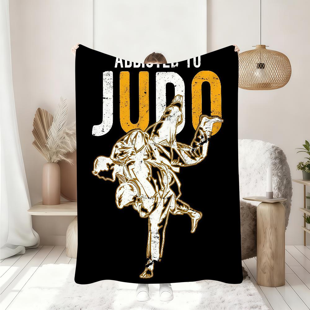 Sports Judo Martial Arts Blanket Soft Throw Blanket for Home Bedroom Bed Sofa Picnic Travel Office Rest Cover Blanket Gift