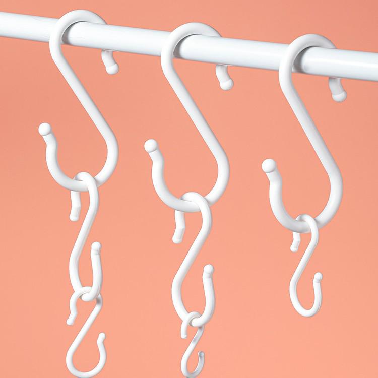 Japońskie haczyki drzwiowe w kształcie S bez wiercenia do kuchni i łazienki