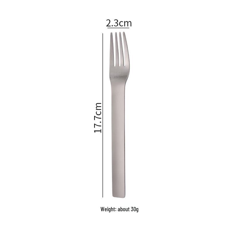 Stainless Steel Portable 3-Piece Travel Cutlery Set: Knife, Fork & Spoon