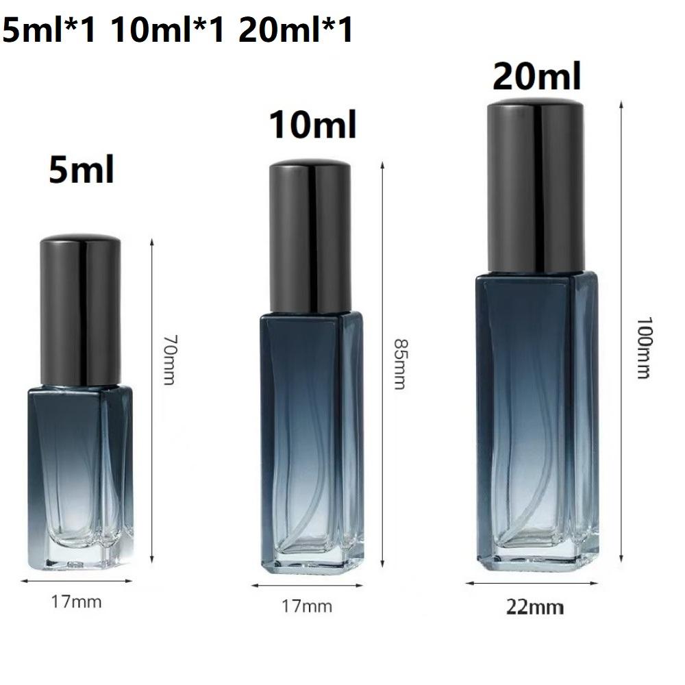 5ml / 10ml / 20ml perfume spray bottle vacuum glass atomizer, which can be refilled with original liquid and stored for travel.