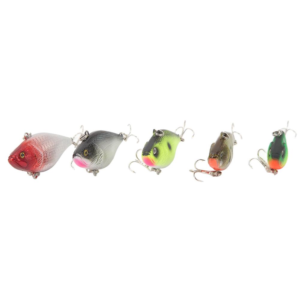Lure Hard Bait Kit Topwater Fishing Lures Treble Hooks Hard Baits Set for Saltwater and Freshwater Fishing