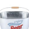 1 Stück Eiskübel mit großer Kapazität, Metall mit hoher Härte, mit bunten Mustern, zum Kühlen von Bier, Champagner, Bar, Home Party, unverzichtbar