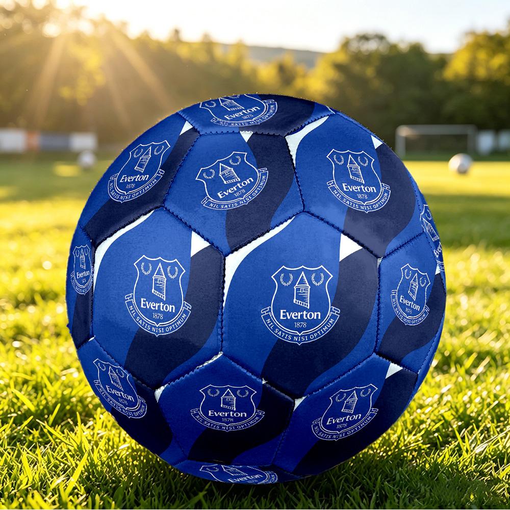 Everton Football Aufgedruckter Fußball Größe 5, Anti-Rutsch Erwachsenen Spielball Souvenir für Fußballfans