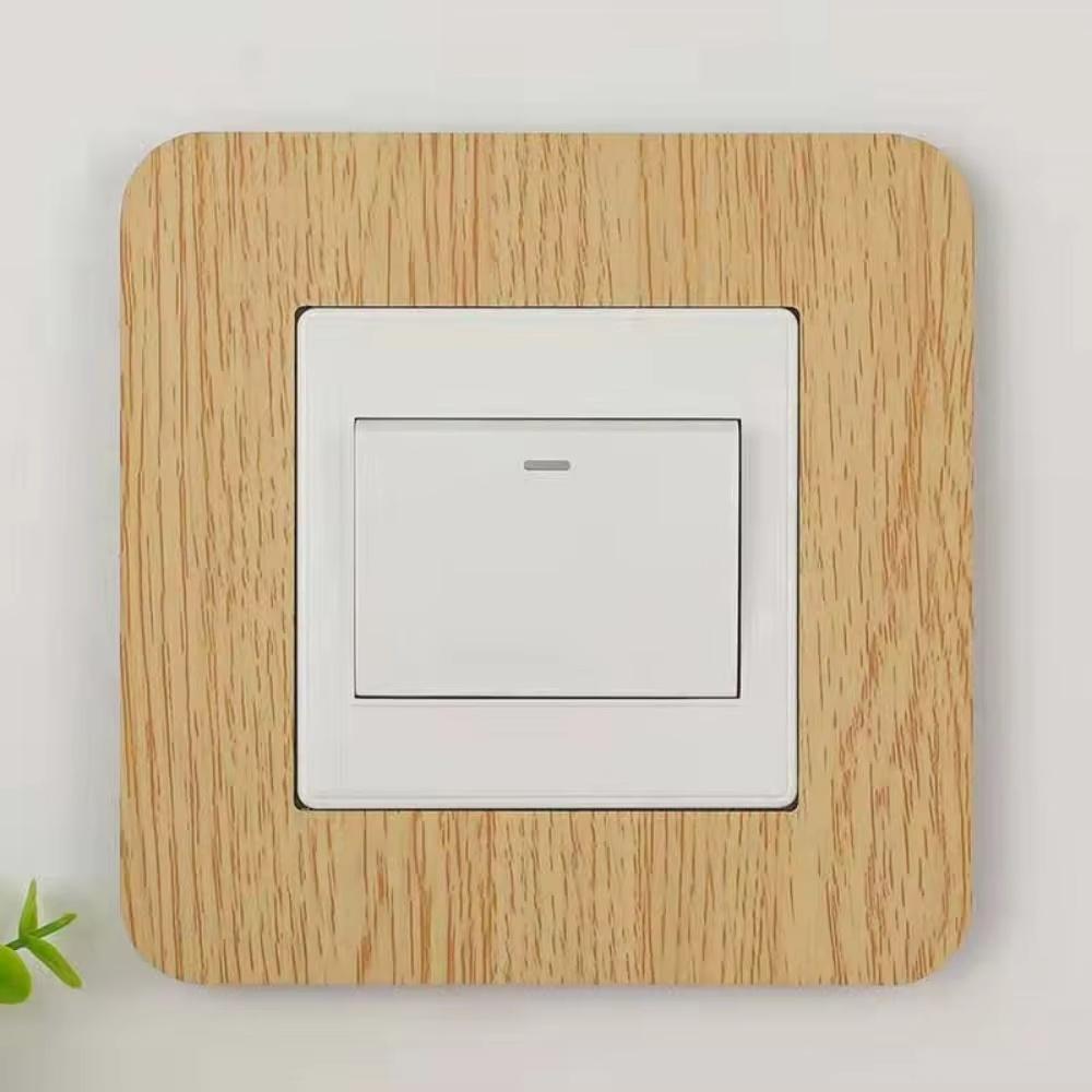 1 ΤΕΜ. 8,6cmX8,6cm Αντι-Βρώμικο Τύπου Κούμπωμα Σκόνη Διακόπτης Προστατευτικό Κάλυμμα Πρίζα Αυτοκόλλητο Τοίχου Διακόπτης Φωτισμού Σπιτιού