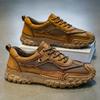 New Men's Hand-stitched Fashion Casual Shoes Large Size Men's Shoes Autumn Non-slip and Wear-resistant Outdoor Hiking Sports Shoes