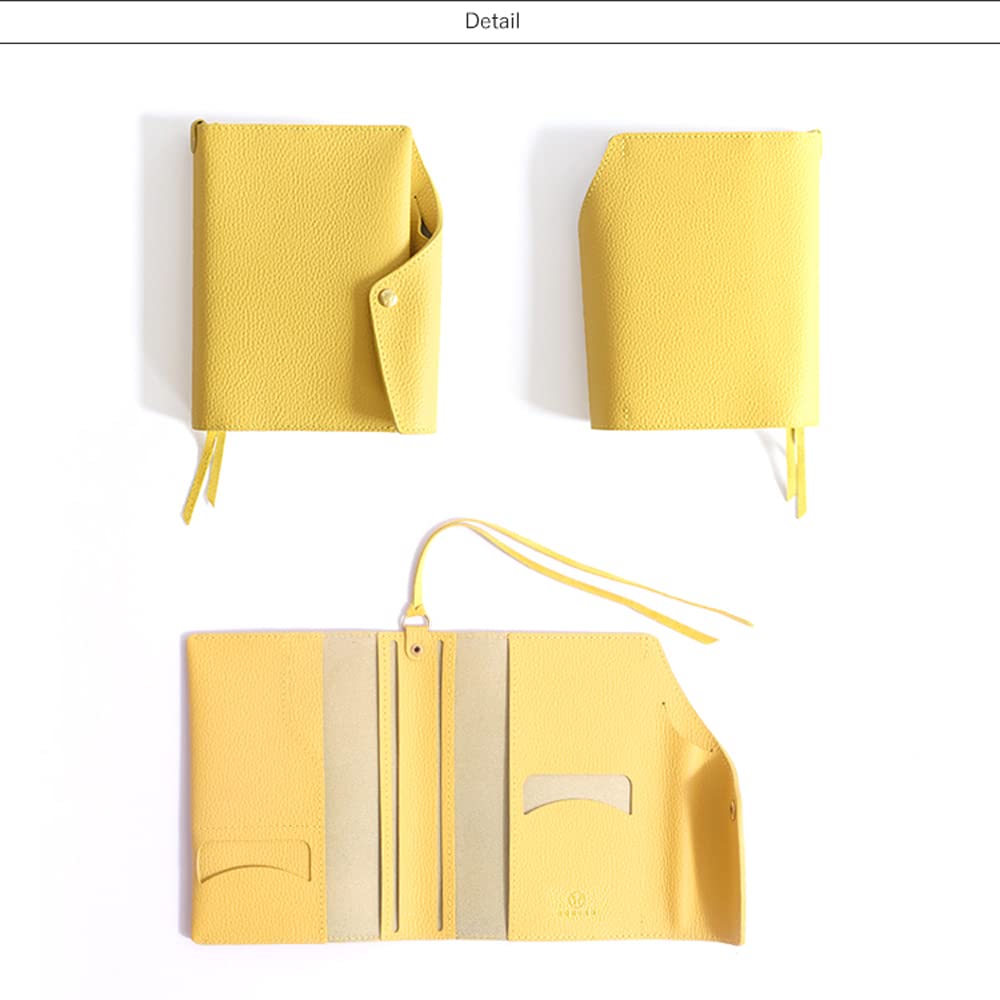 Vibrant A6 Planner Cover Made In Genuine Pen Fukuro [HUKURO] (Booklet Type), Japan, Leather, Antibacterial, Holder, Leather, Men's, Women's, Business,