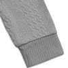 Men Vertical Cable Jacquard Textured V Neck Sweatshirt Ribbed Cuffs Long Sleeve Loose Fit Solid Color Spring Fall Daily Smart Casual Pullover Top
