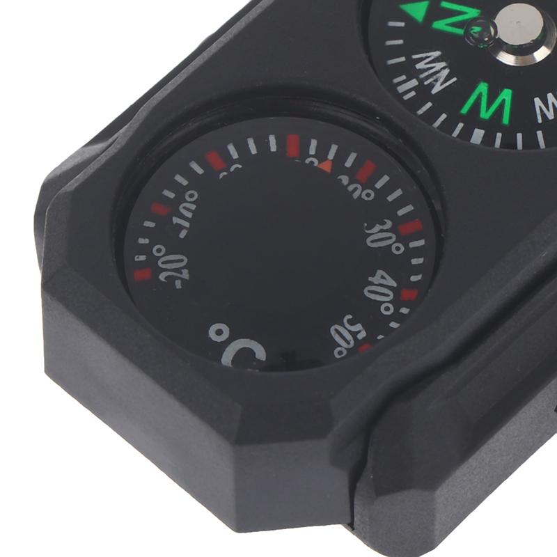 Outdoor Compass Mini Universal 20Mm Guide Thermometer Compass Thermometer 20Mm Rail Toy Decorative Model