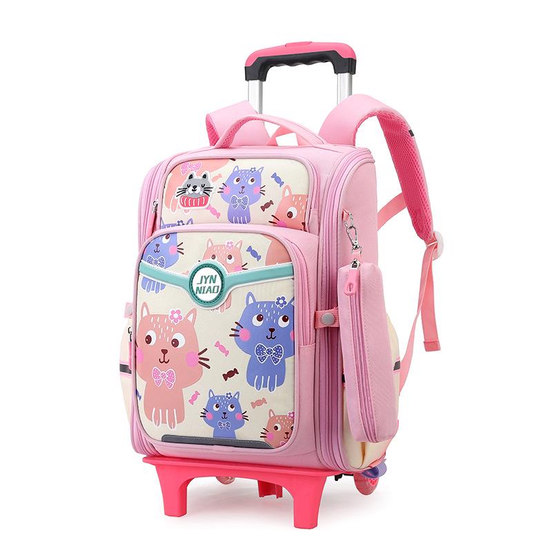 Sacs à dos à roulettes légers pour les classes de CM1-6ème: Sacs à dos détachables à double usage pour garçons et filles
